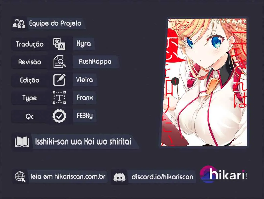 Isshiki-san wa Koi o Shiritai. Capítulo 2 Online - página 1
