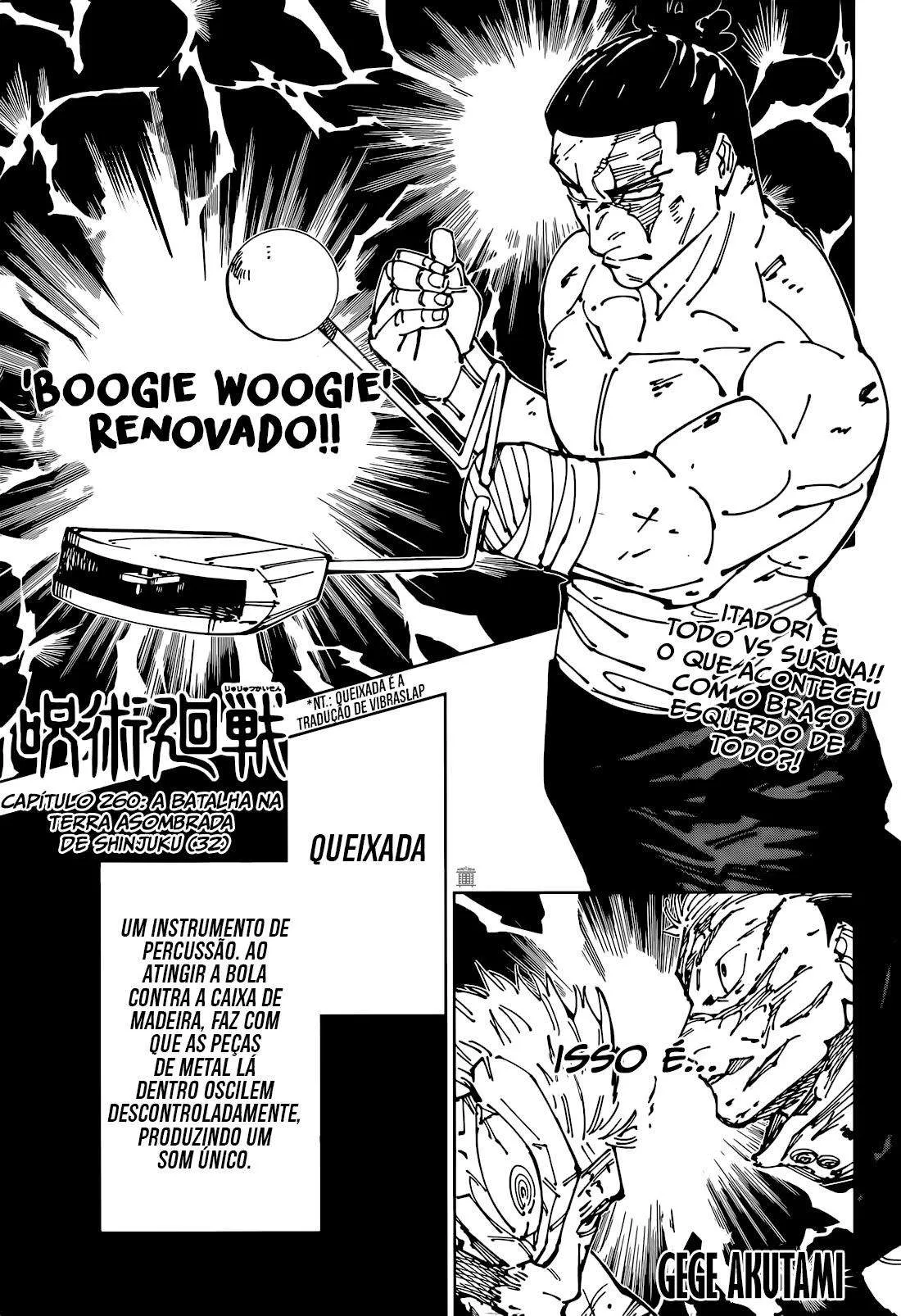 Jujutsu Kaisen Capítulo 260 Online - página 1