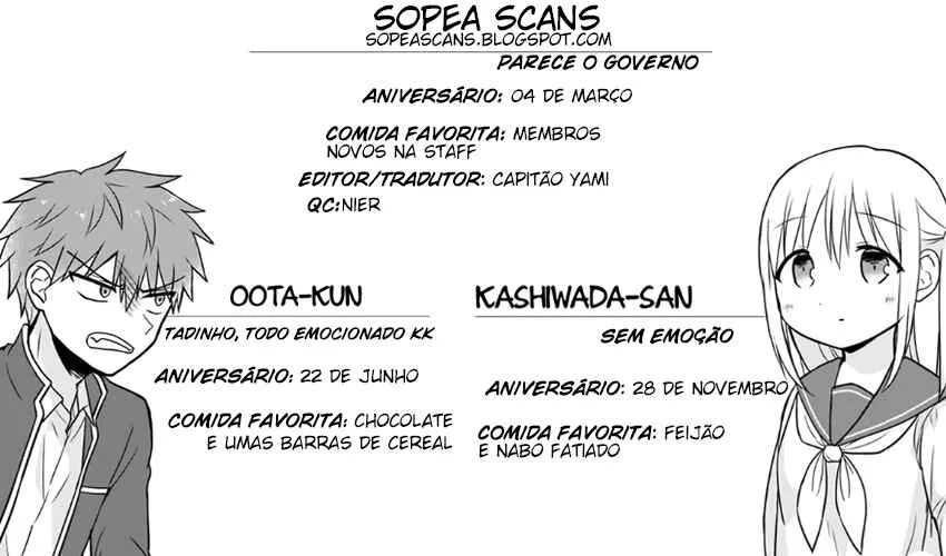 Kao ni Denai Kashiwada-san to Kao ni Deru Oota-kun Capítulo 2 Online - página 1
