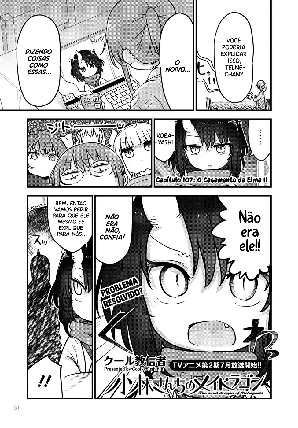 Kobayashi-san Chi no Maid Dragon Capítulo 107 Online - página 1