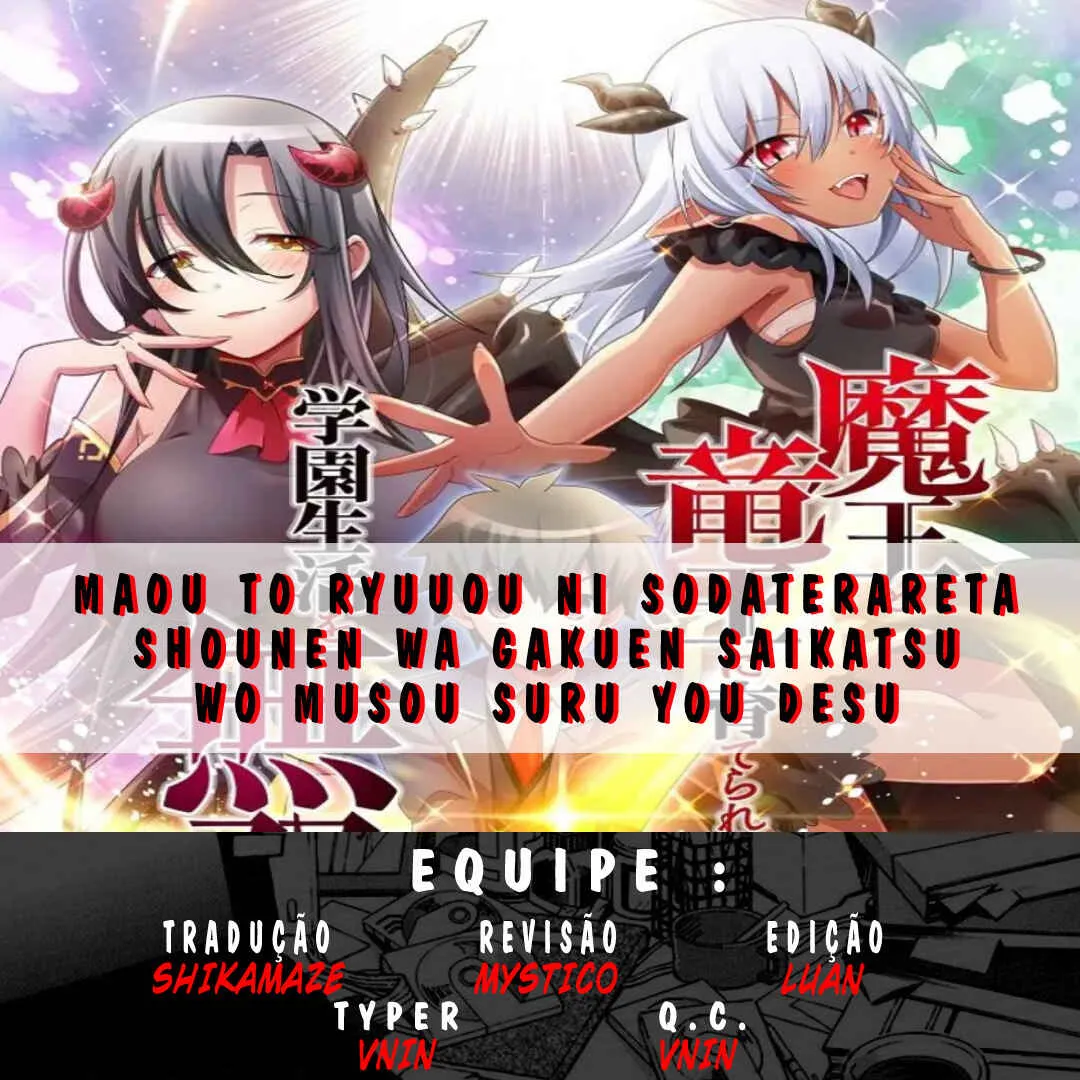 Maou to Ryuuou ni Sodaterareta Shounen wa Gakuen Seikatsu wo Musou suru You desu Capítulo 3 Online - página 1