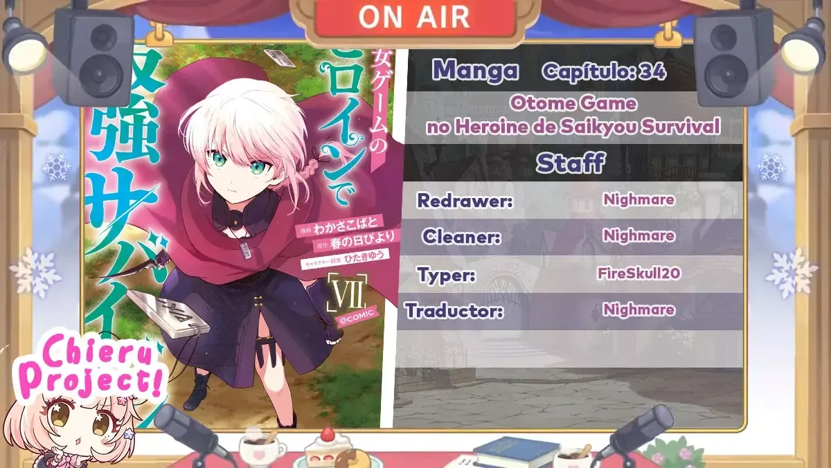 Otome Game no Heroine de Saikyou Survival Capítulo 34 Online - página 1