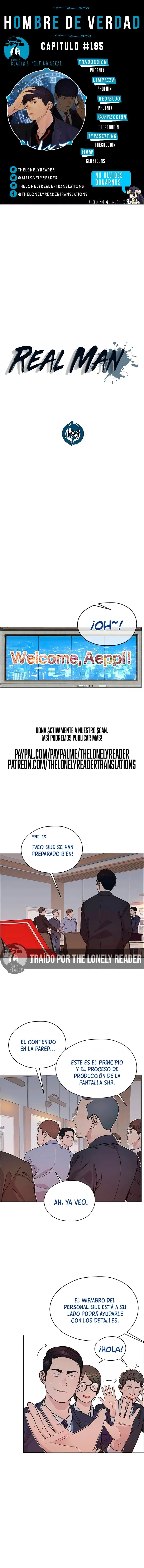 Real Man Capítulo 195 en Línea - página 1