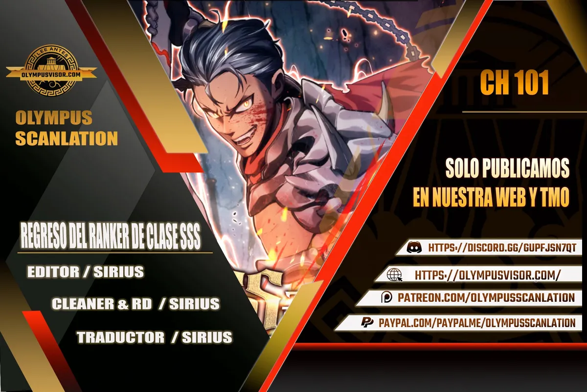 Regreso del ranker de clase SSS Capítulo 101 en Línea - página 1
