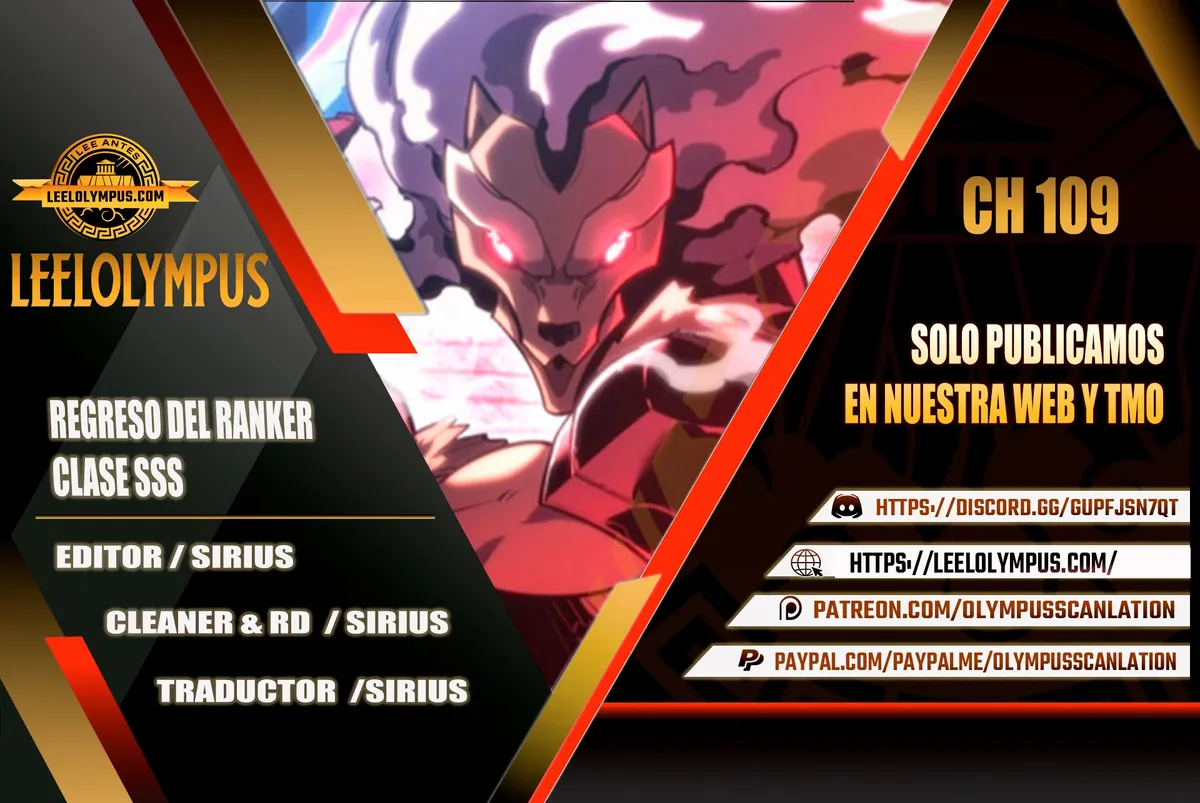 Regreso del ranker de clase SSS Capítulo 109 en Línea - página 1