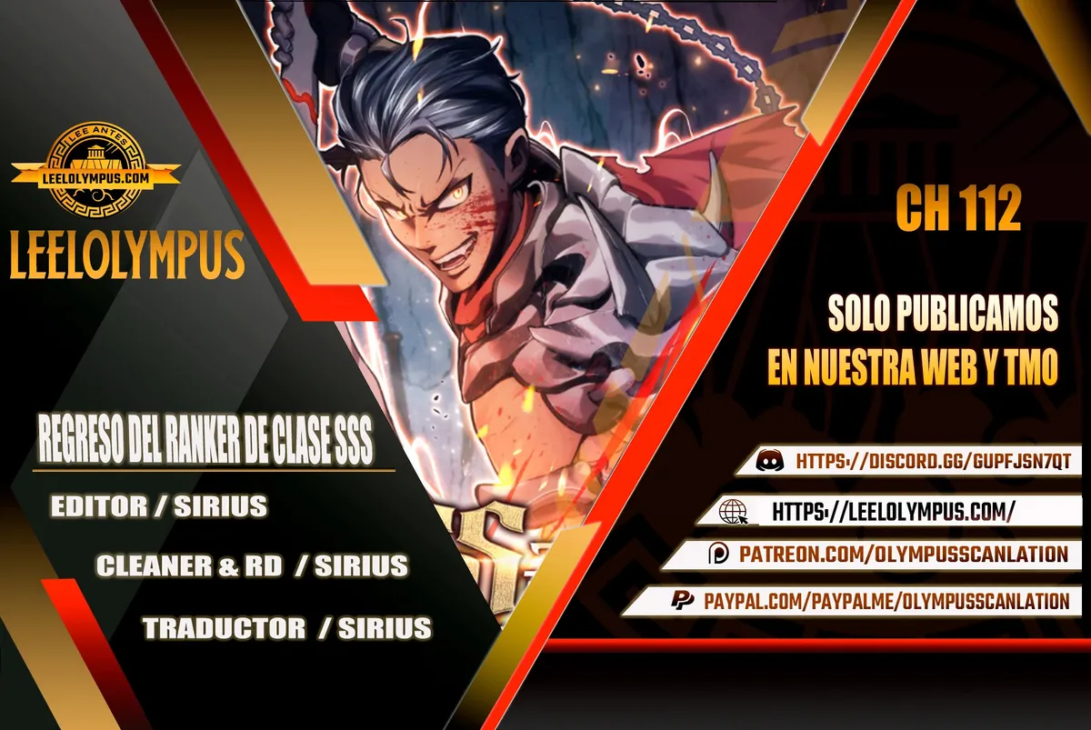 Regreso del ranker de clase SSS Capítulo 112 en Línea - página 1