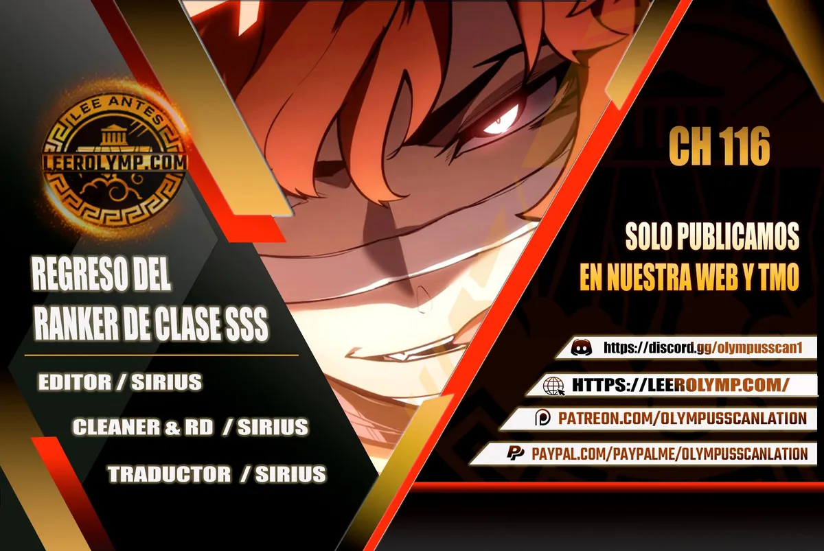 Regreso del ranker de clase SSS Capítulo 116 en Línea - página 1