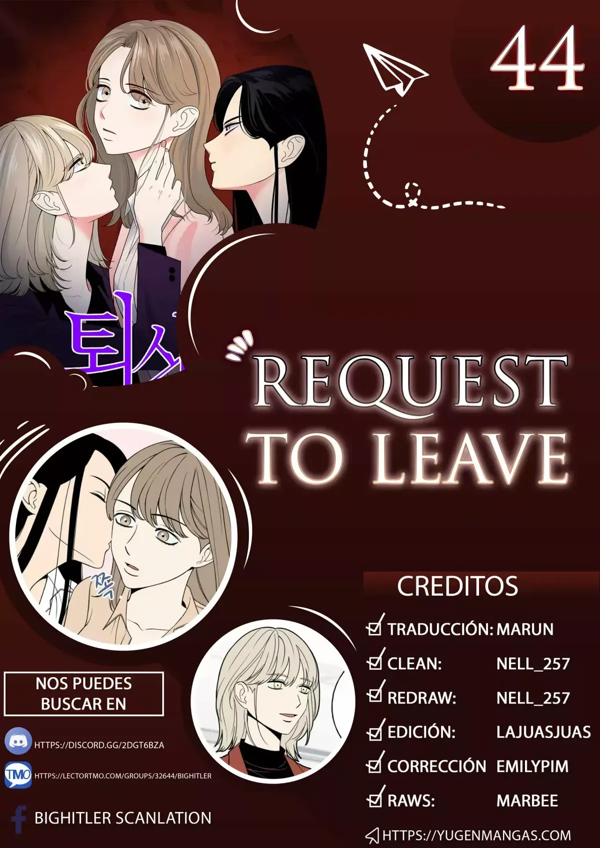 Request to leave Capítulo 44 en Línea - página 1