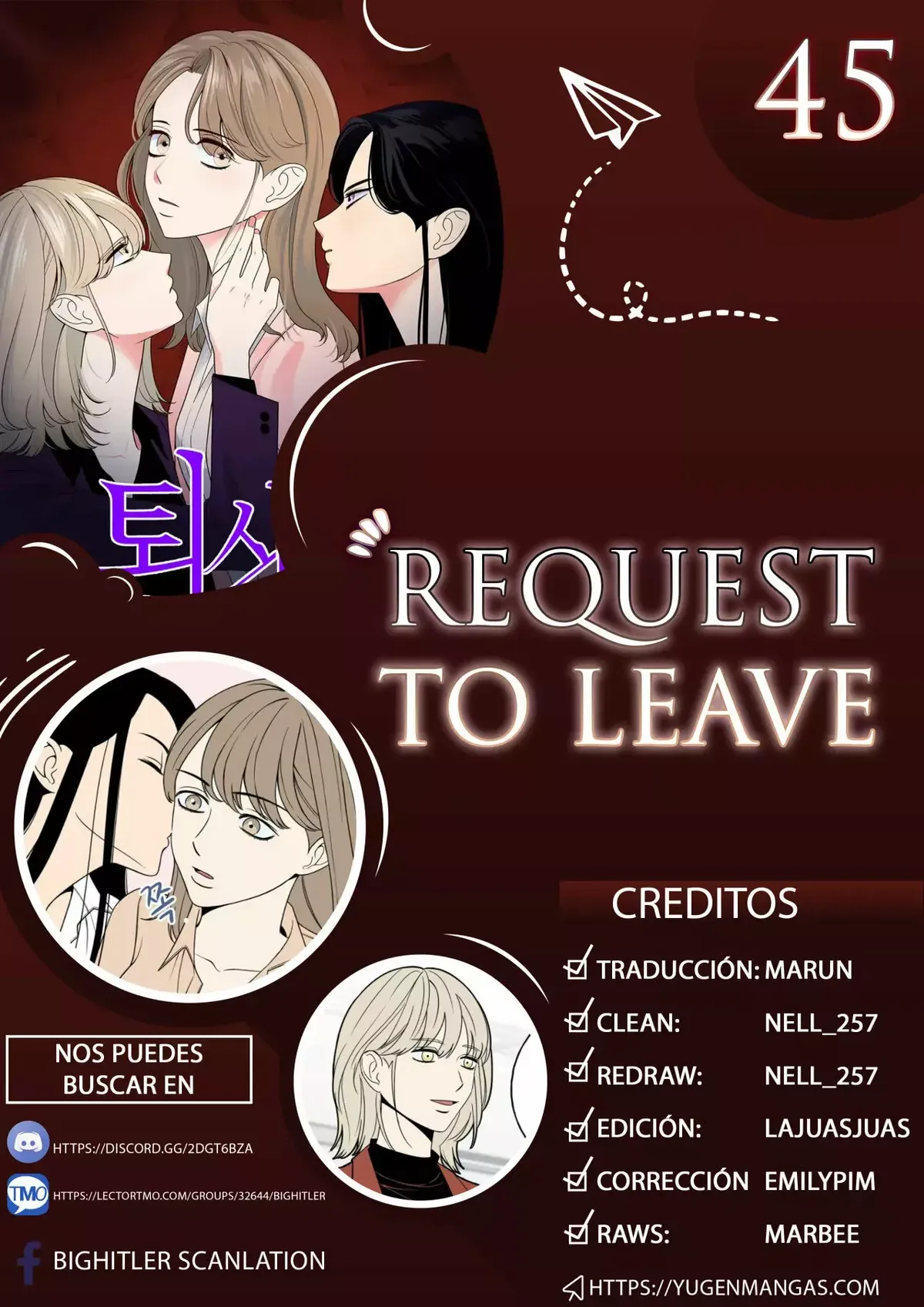 Request to leave Capítulo 45 en Línea - página 1
