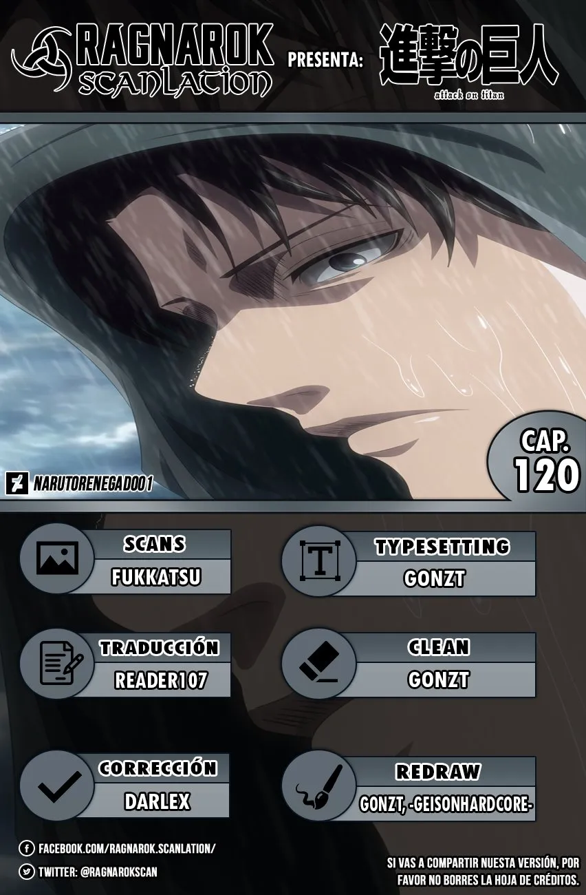 Shingeki no Kyojin Capítulo 120 en Línea - página 1