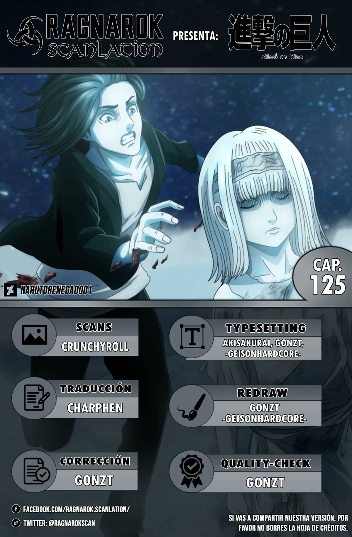 Shingeki no Kyojin Capítulo 125 en Línea - página 1