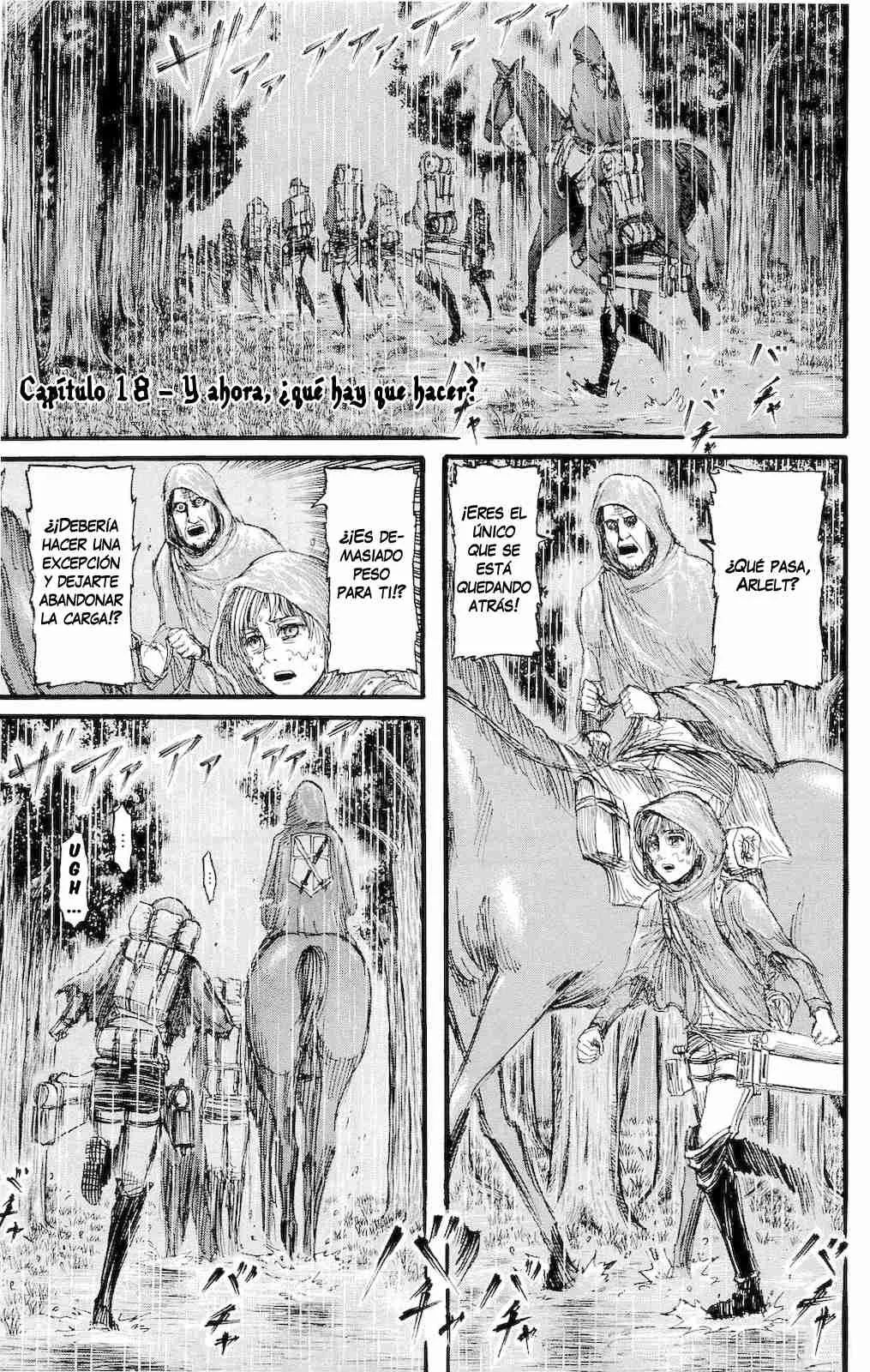 Shingeki no Kyojin Capítulo 18 en Línea - página 1