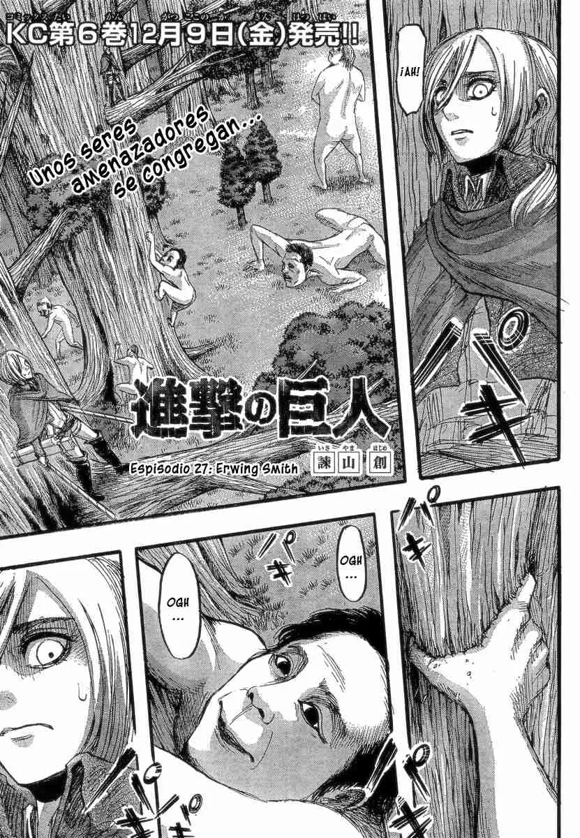 Shingeki no Kyojin Capítulo 27 en Línea - página 1
