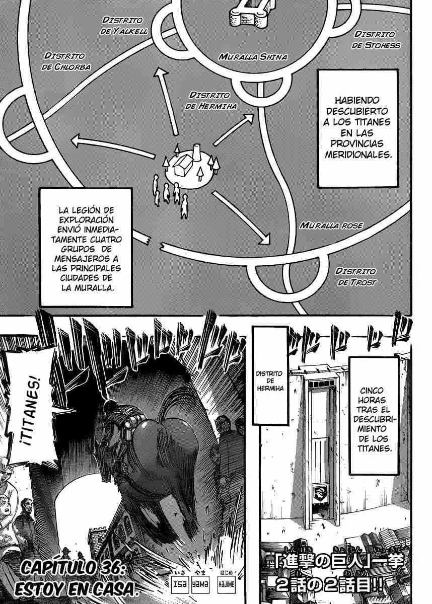Shingeki no Kyojin Capítulo 36 en Línea - página 1