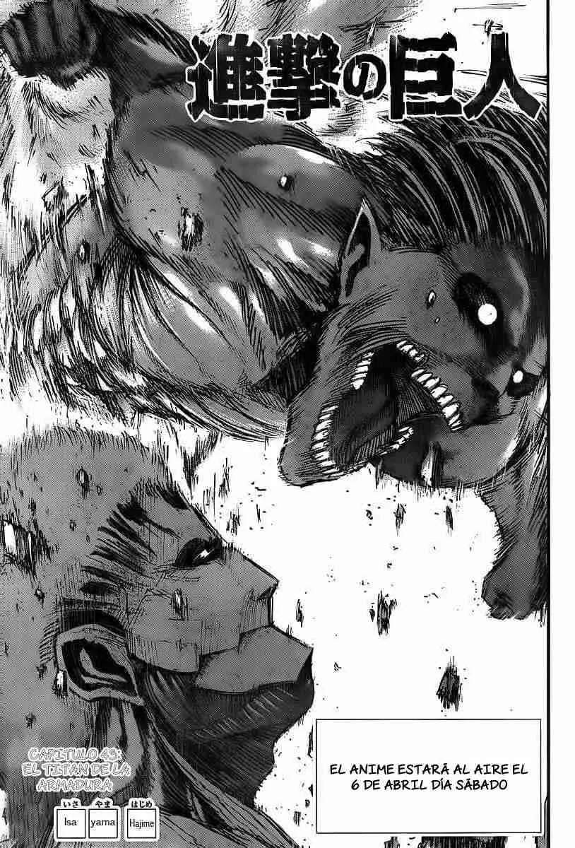 Shingeki no Kyojin Capítulo 43 en Línea - página 1