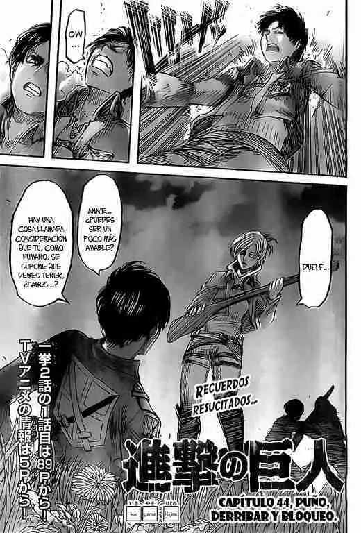 Shingeki no Kyojin Capítulo 44 en Línea - página 1