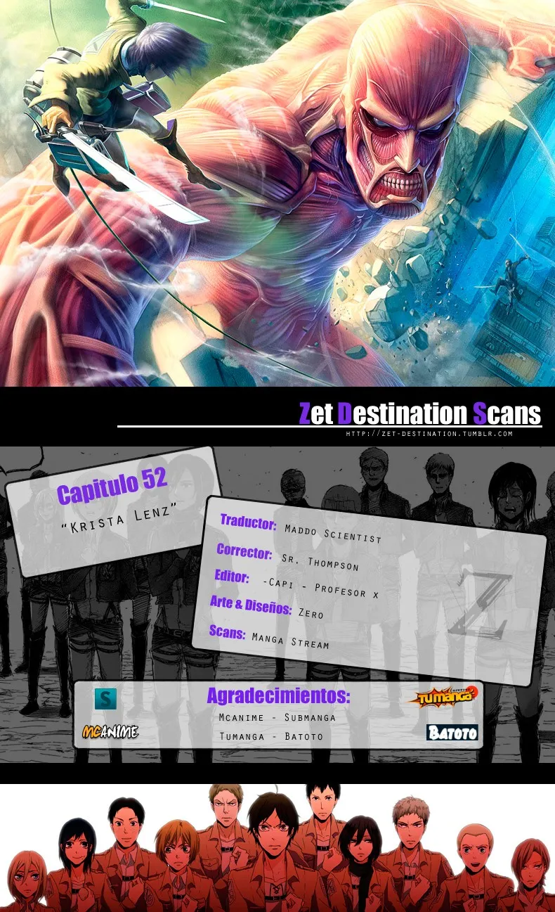 Shingeki no Kyojin Capítulo 52 en Línea - página 1
