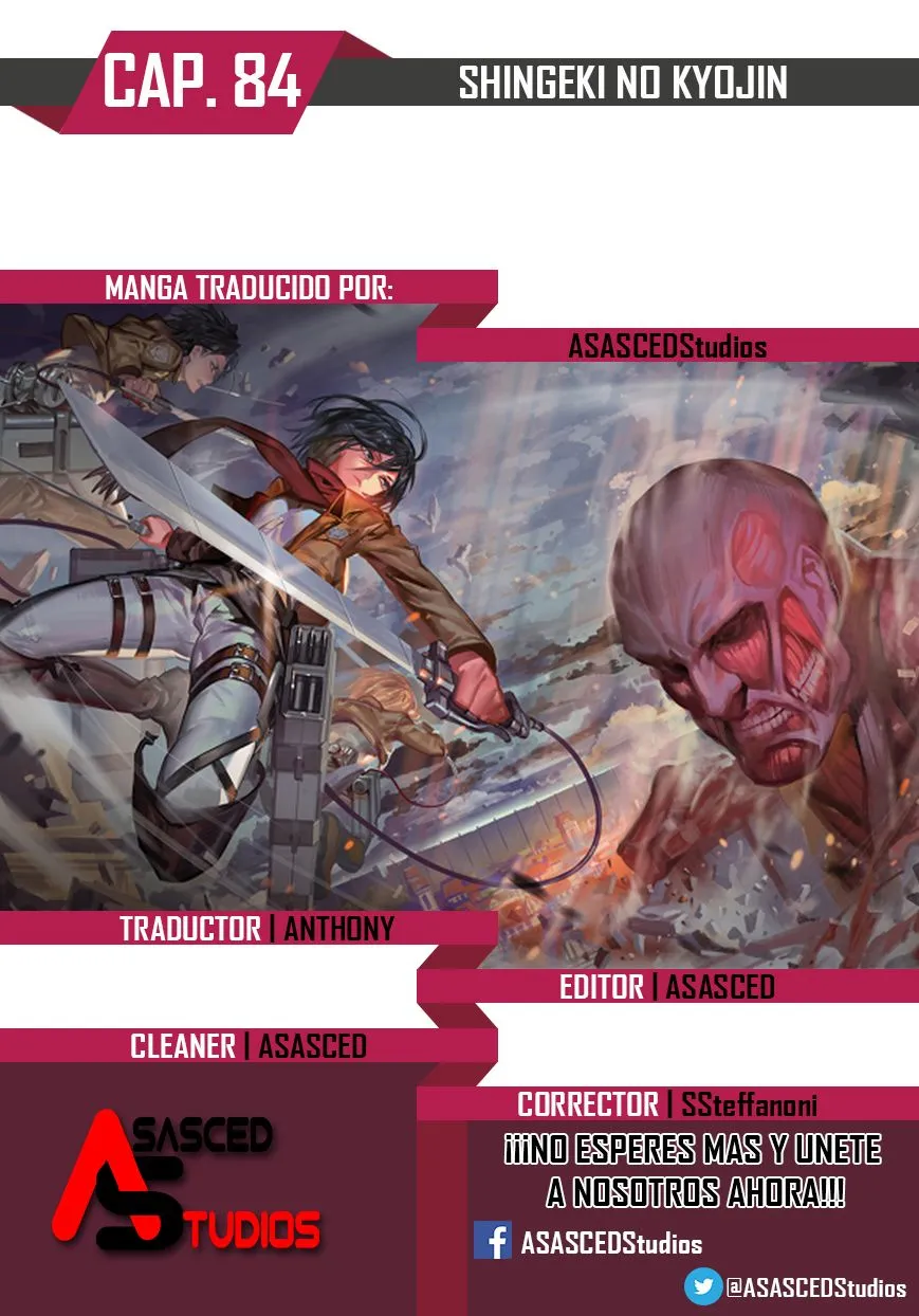 Shingeki no Kyojin Capítulo 84 en Línea - página 1