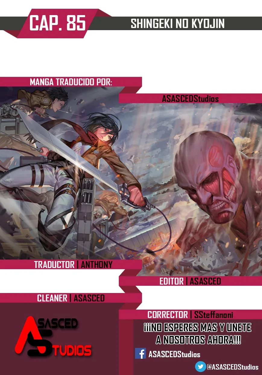 Shingeki no Kyojin Capítulo 85 en Línea - página 1