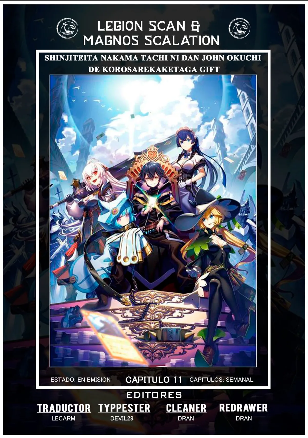 Shinjiteita Nakama Tachi Ni Dungeon Okuchi De Korosare Kaketa ga Gift 『Mugen Gacha』 De Level 9999 No Nakama Tachi Wo Te Ni Irete Moto Party Member To Sekai Ni Fukushu & 『Zamaa!』 Shimasu! Capítulo 11 en Línea - página 1
