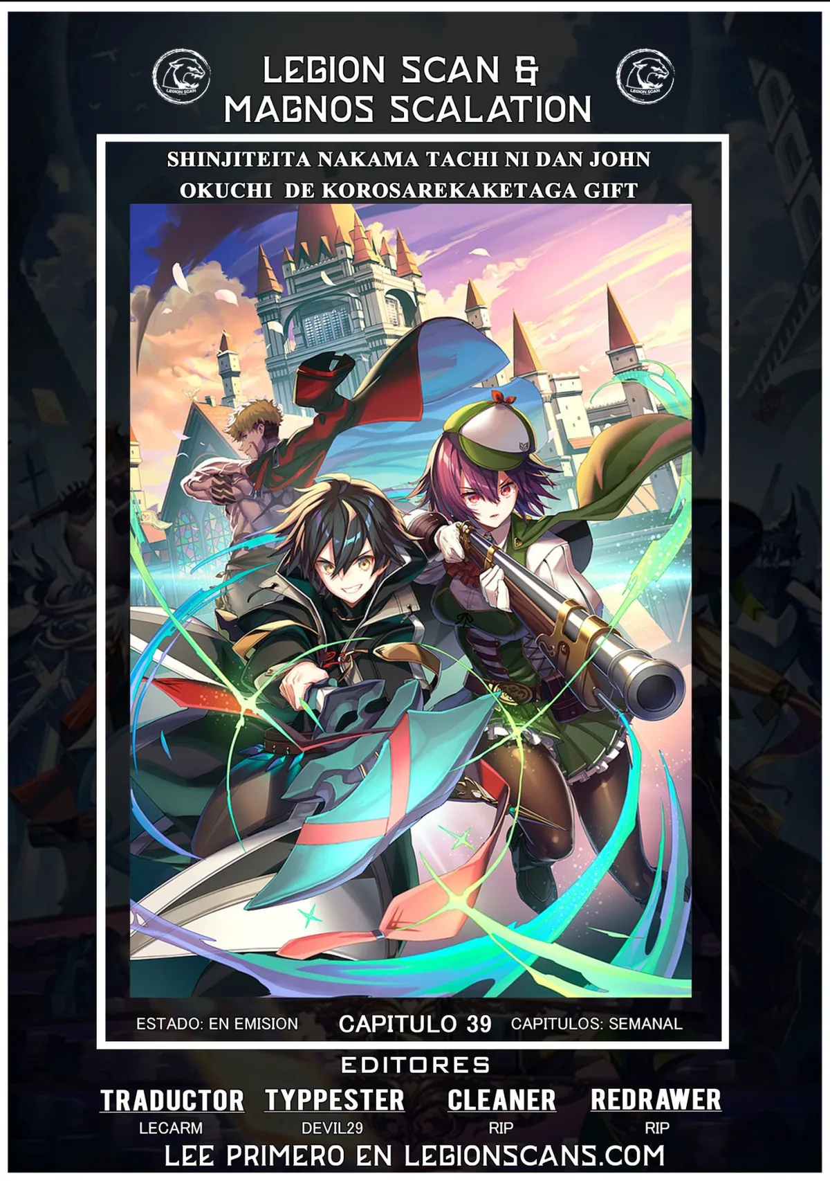 Shinjiteita Nakama Tachi Ni Dungeon Okuchi De Korosare Kaketa ga Gift 『Mugen Gacha』 De Level 9999 No Nakama Tachi Wo Te Ni Irete Moto Party Member To Sekai Ni Fukushu & 『Zamaa!』 Shimasu! Capítulo 39 en Línea - página 1