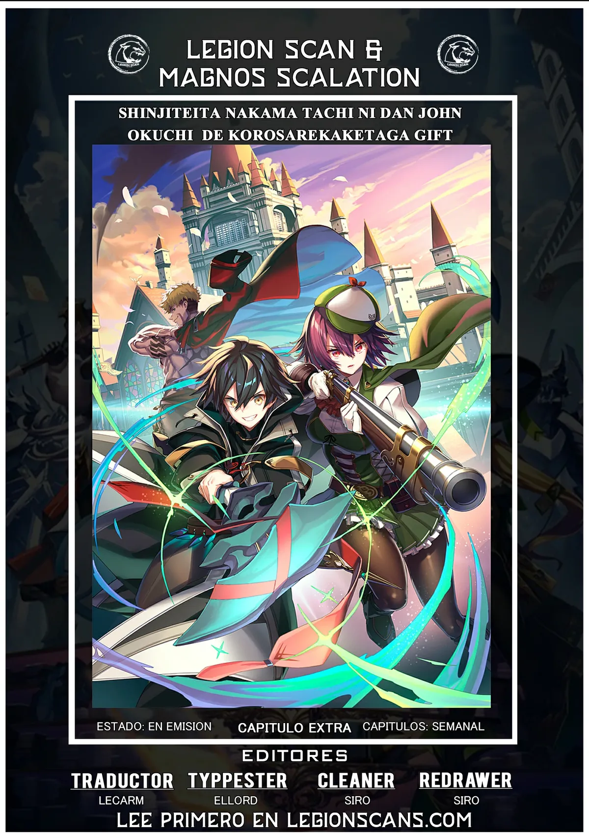 Shinjiteita Nakama Tachi Ni Dungeon Okuchi De Korosare Kaketa ga Gift 『Mugen Gacha』 De Level 9999 No Nakama Tachi Wo Te Ni Irete Moto Party Member To Sekai Ni Fukushu & 『Zamaa!』 Shimasu! Capítulo 87.5 en Línea - página 1