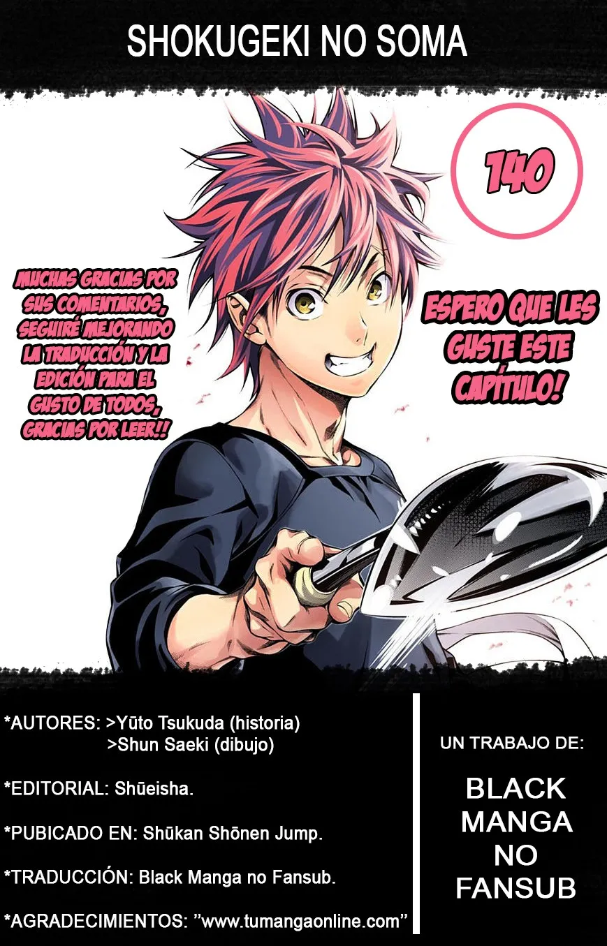 Shokugeki no Soma Capítulo 140 en Línea - página 1