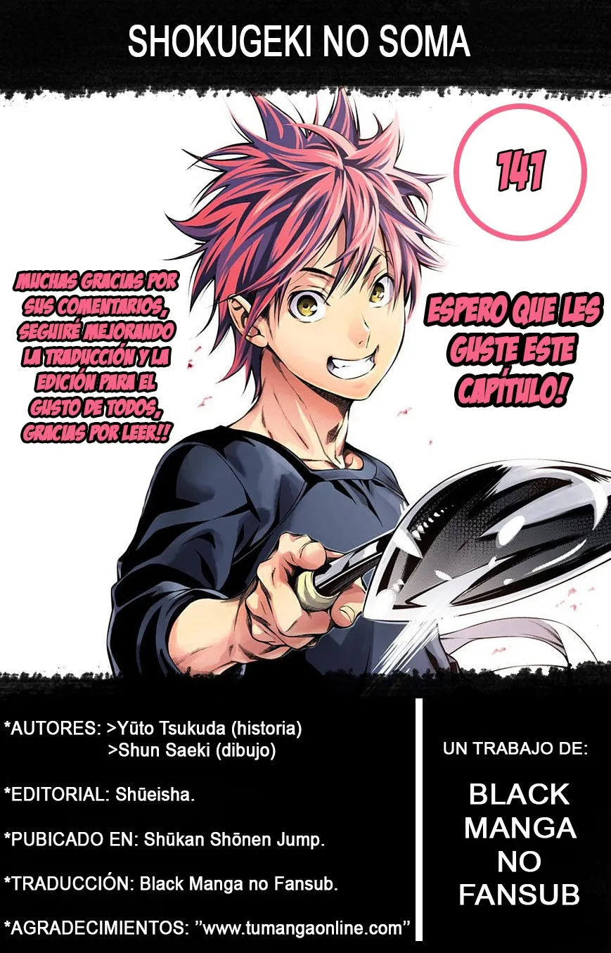 Shokugeki no Soma Capítulo 141 en Línea - página 1