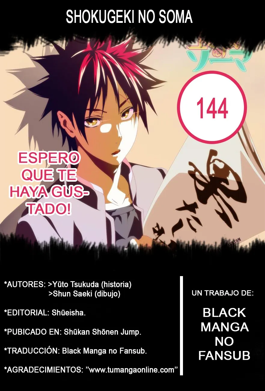 Shokugeki no Soma Capítulo 144 en Línea - página 1