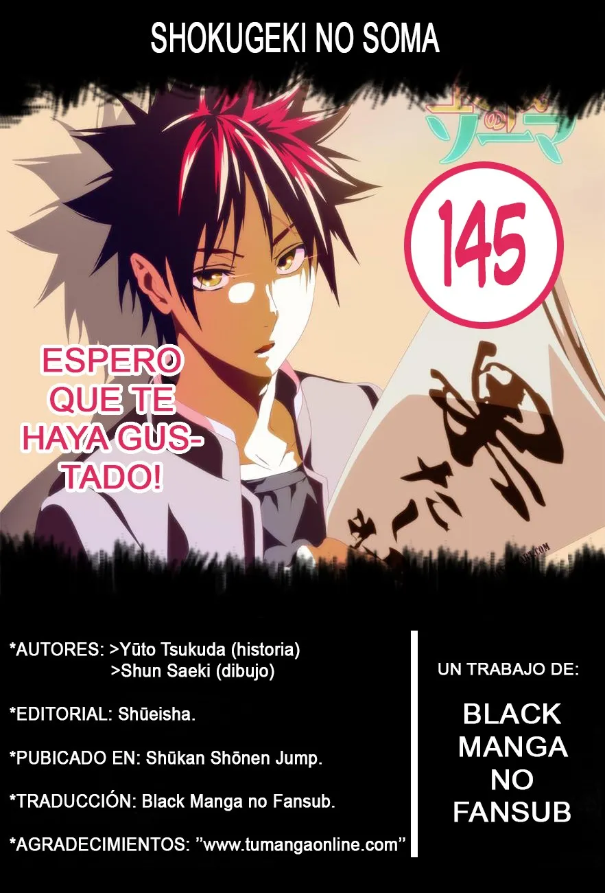 Shokugeki no Soma Capítulo 145 en Línea - página 1