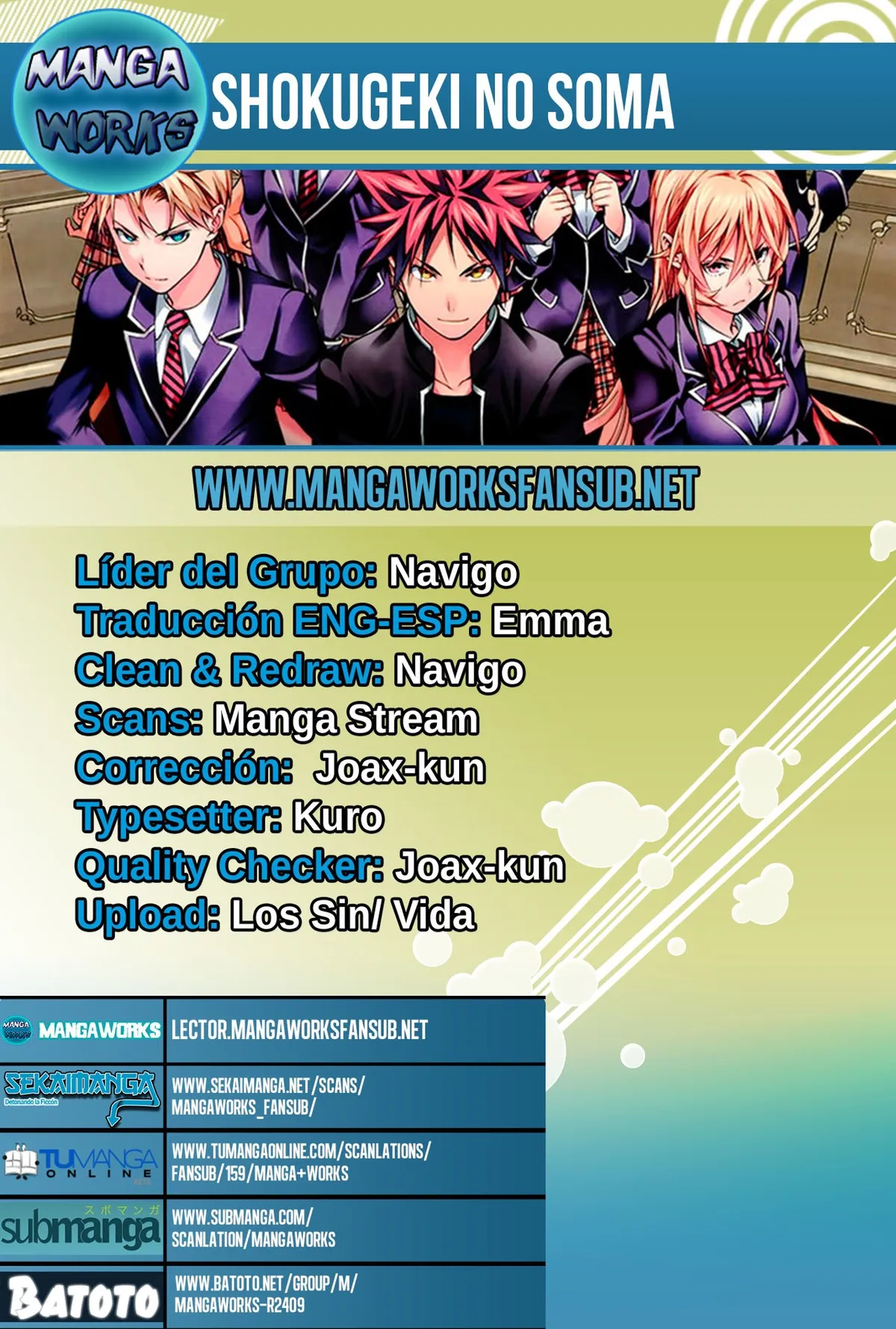Shokugeki no Soma Capítulo 147 en Línea - página 1