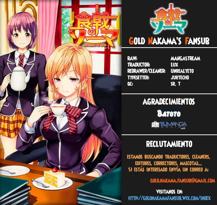 Shokugeki no Soma Capítulo 161.2 en Línea - página 1