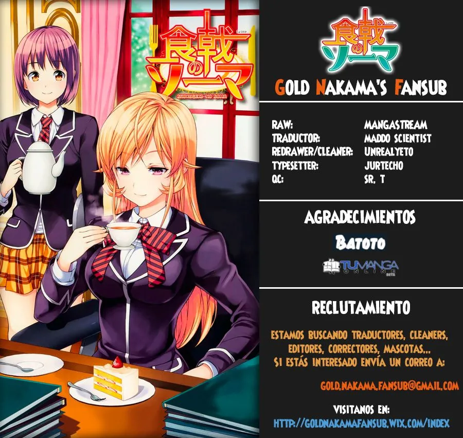 Shokugeki no Soma Capítulo 172.2 en Línea - página 1