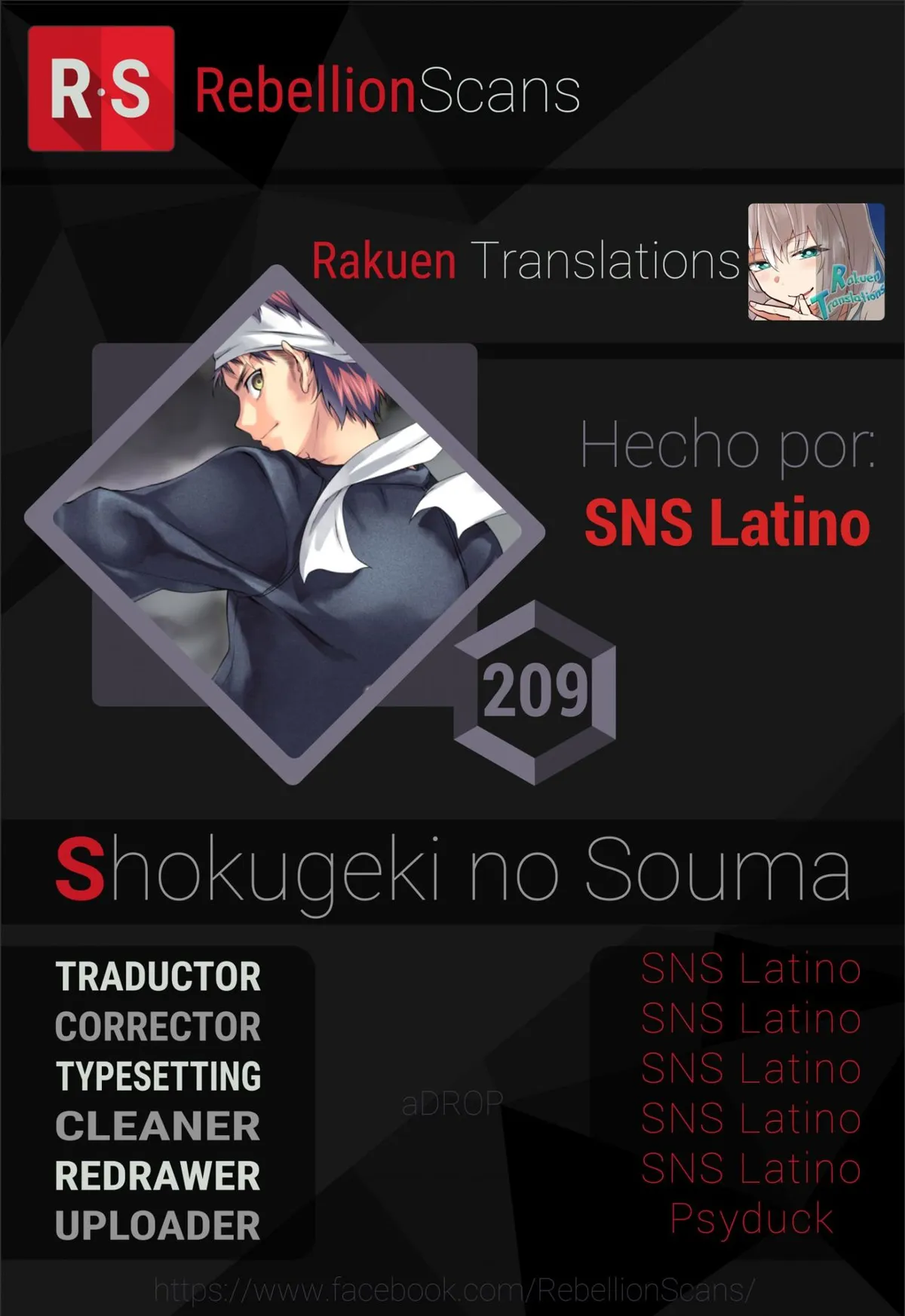 Shokugeki no Soma Capítulo 209 en Línea - página 1