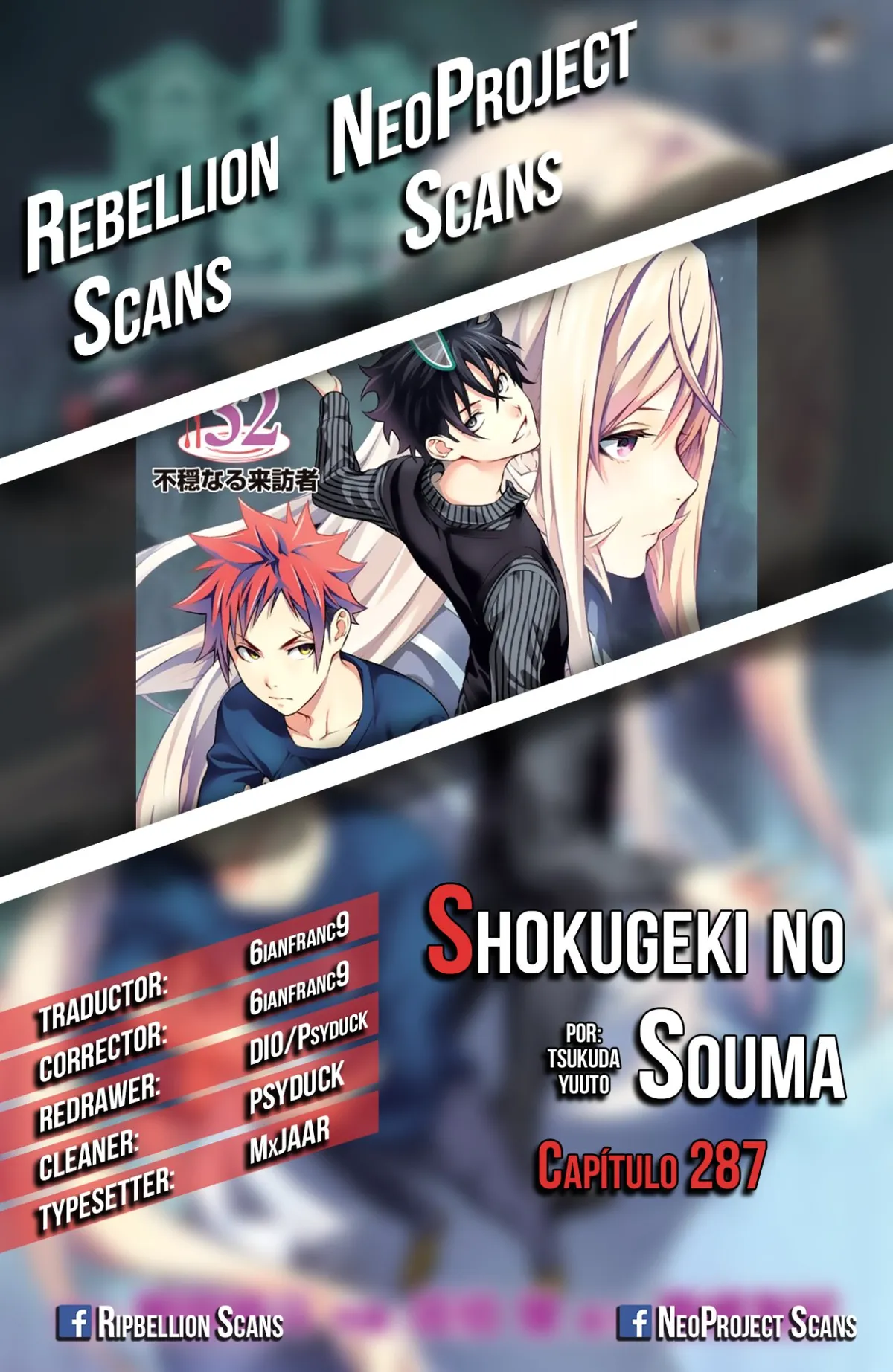 Shokugeki no Soma Capítulo 287 en Línea - página 1
