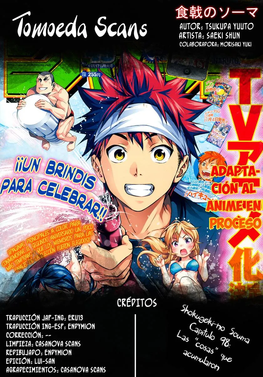 Shokugeki no Soma Capítulo 98 en Línea - página 1