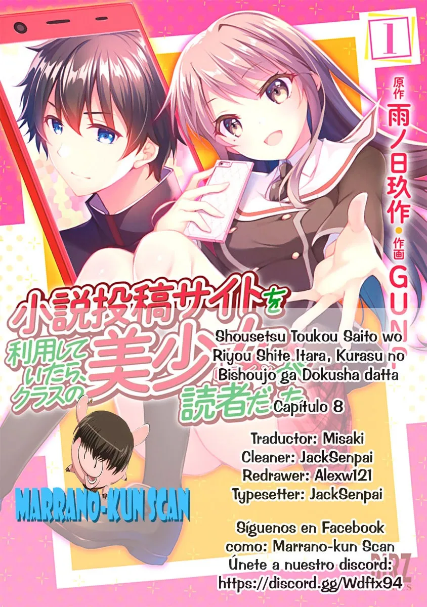 Shousetsu Touko Saito o Riyou Shite Itara, Kurasu no Bishoujo ga Gokushadatta Capítulo 8 en Línea - página 1