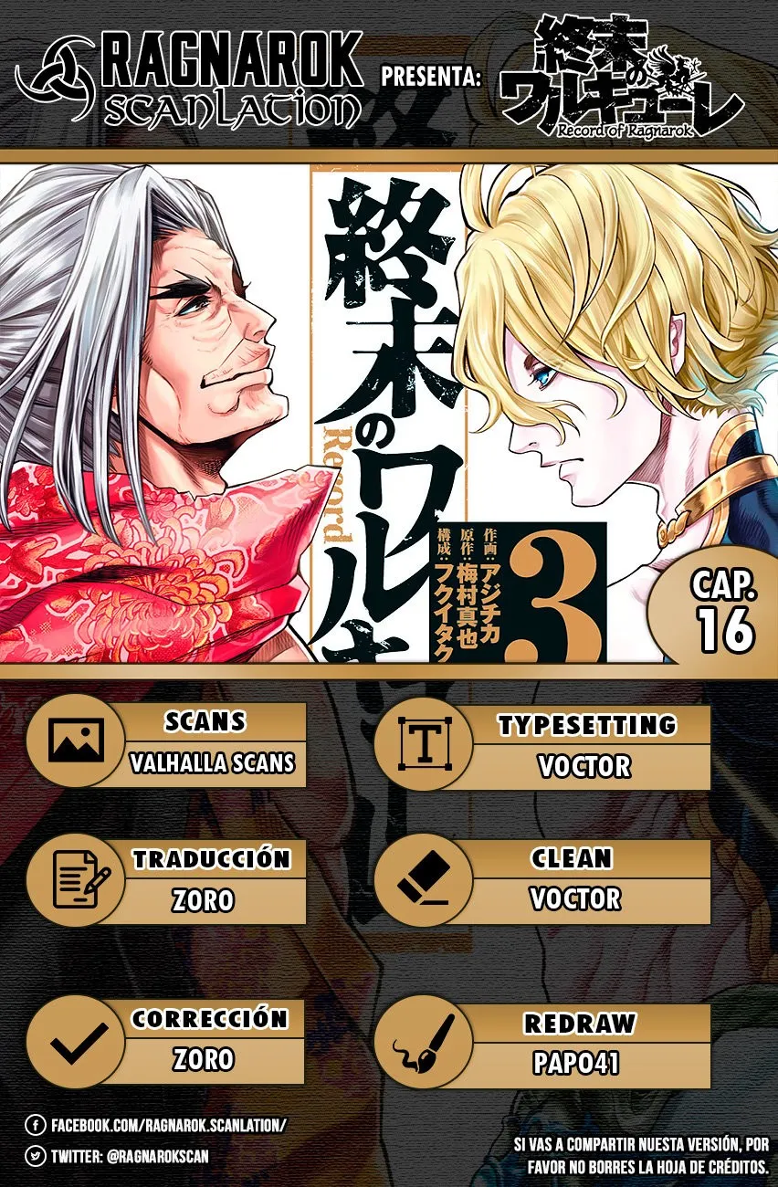 Shuumatsu no Valkyrie Capítulo 16 en Línea - página 1
