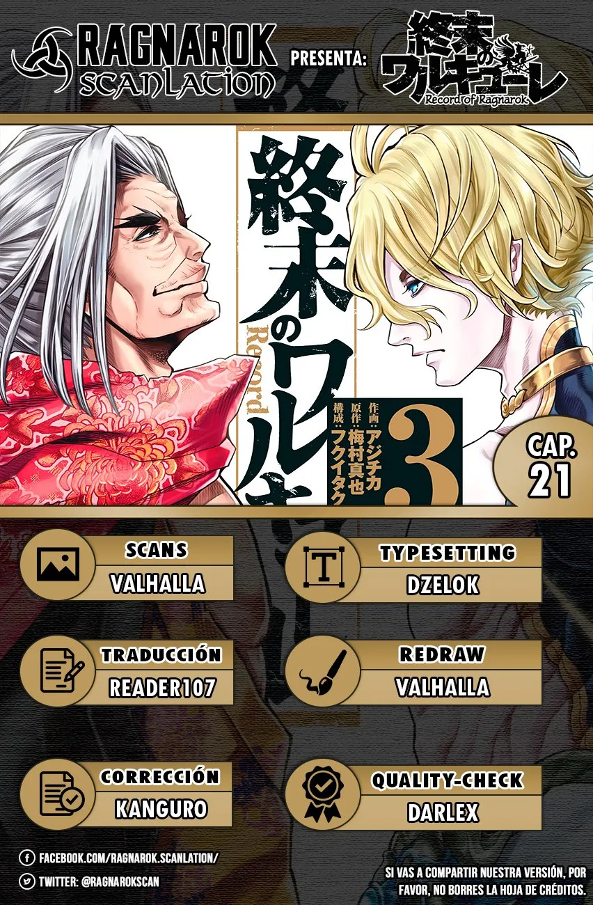 Shuumatsu no Valkyrie Capítulo 21 en Línea - página 1