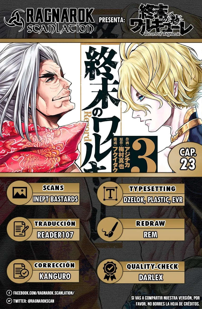 Shuumatsu no Valkyrie Capítulo 23 en Línea - página 1