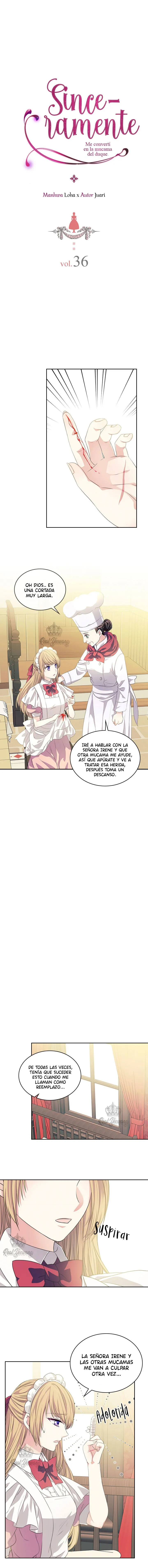 Sinceramente: me convertí en la mucama del duque Capítulo 36 en Línea - página 2