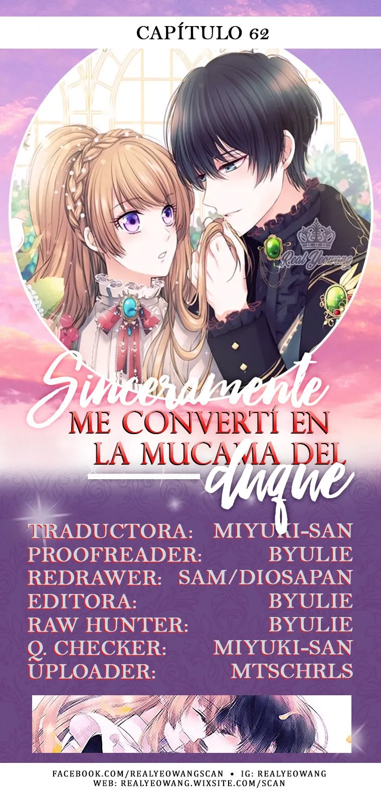 Sinceramente: me convertí en la mucama del duque Capítulo 62 en Línea - página 1