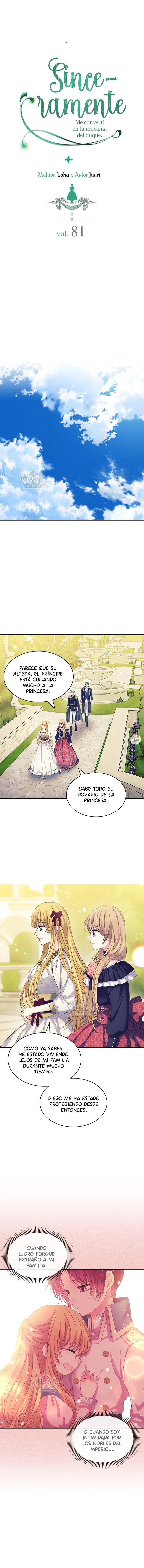 Sinceramente: me convertí en la mucama del duque Capítulo 81 en Línea - página 2