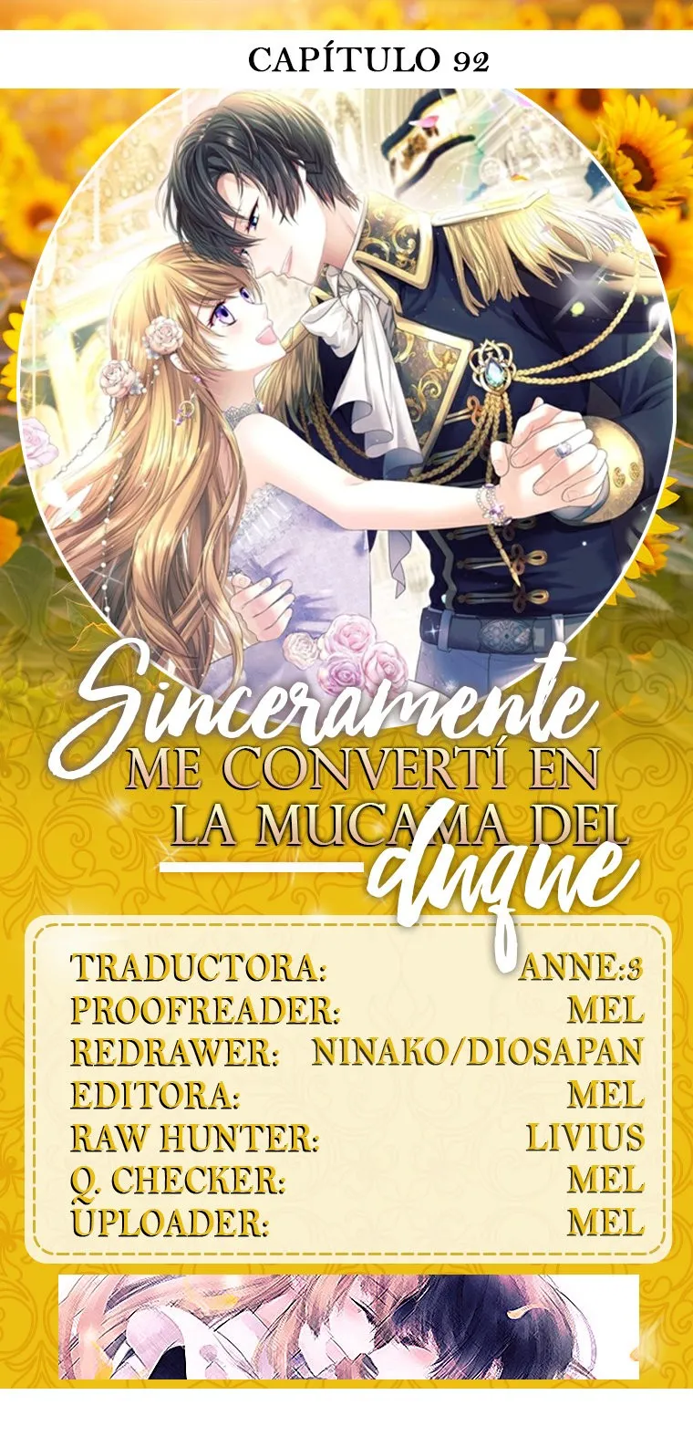 Sinceramente: me convertí en la mucama del duque Capítulo 92 en Línea - página 3