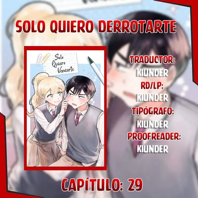 Solo quiero derrotarte Capítulo 29 en Línea - página 1