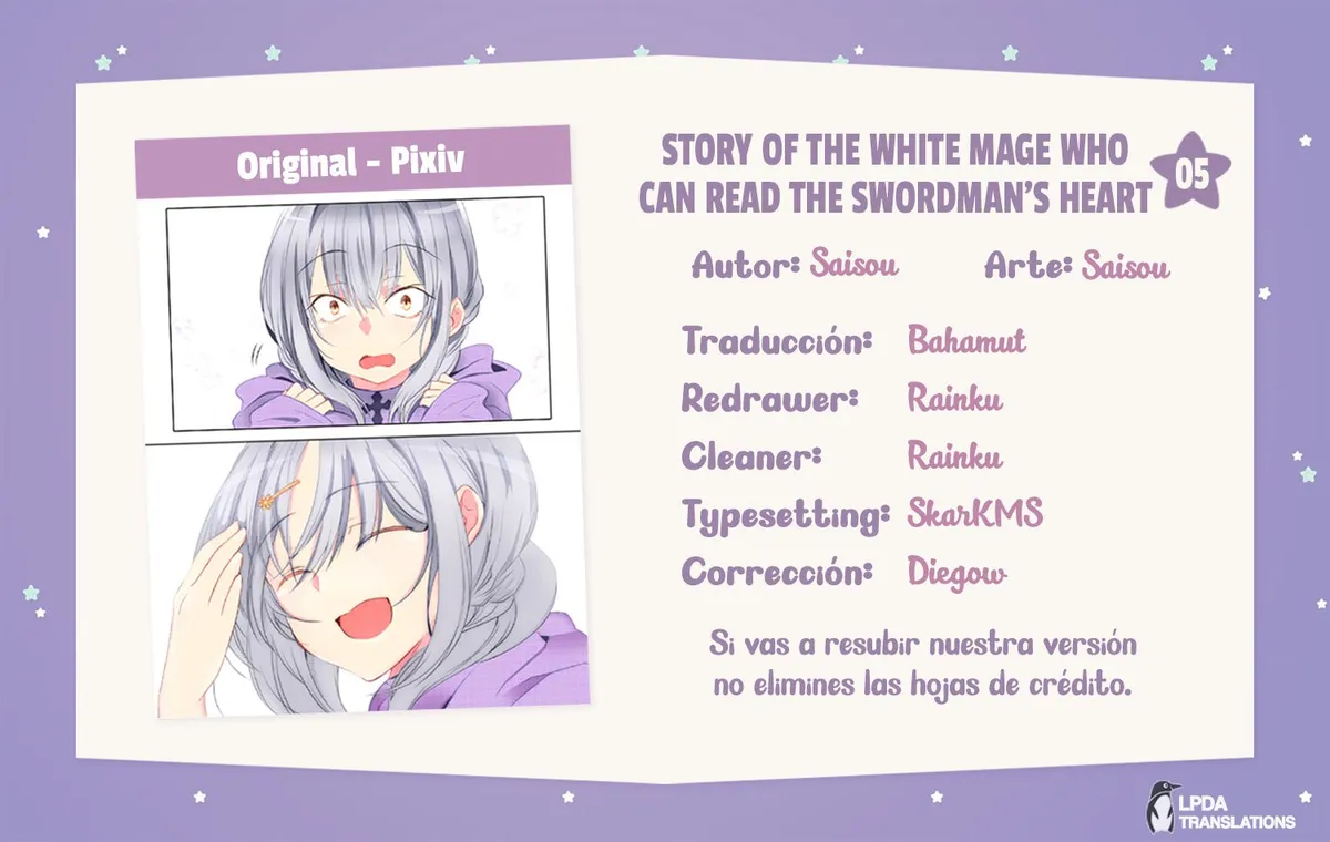 Story of the White Mage Who Can Read the Swordman's Heart Capítulo 5 en Línea - página 1