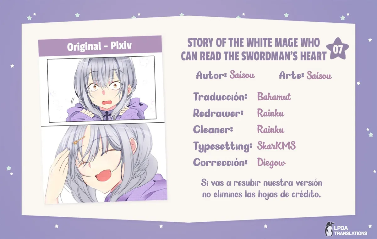 Story of the White Mage Who Can Read the Swordman's Heart Capítulo 7 en Línea - página 1