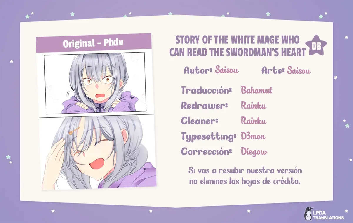 Story of the White Mage Who Can Read the Swordman's Heart Capítulo 8 en Línea - página 1