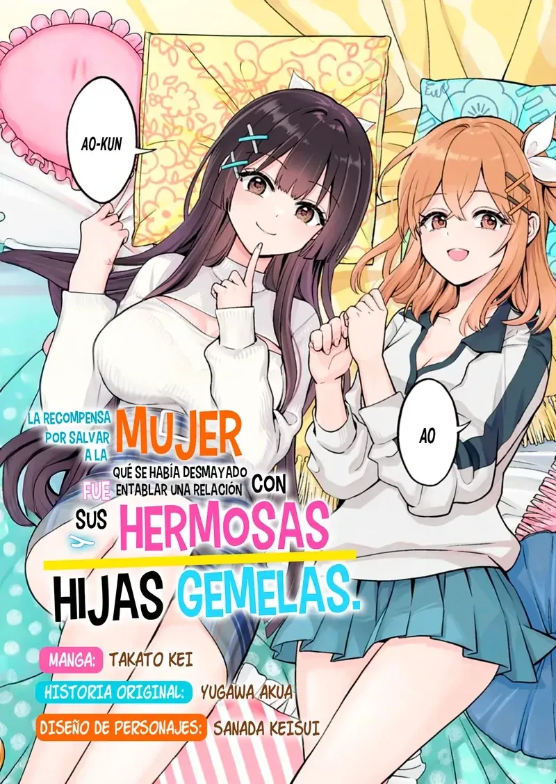 Su recompensa por salvar a la mujer caída fue la oportunidad de salir con sus hermosas hijas gemelas. Capítulo 2.1 en Línea - página 1