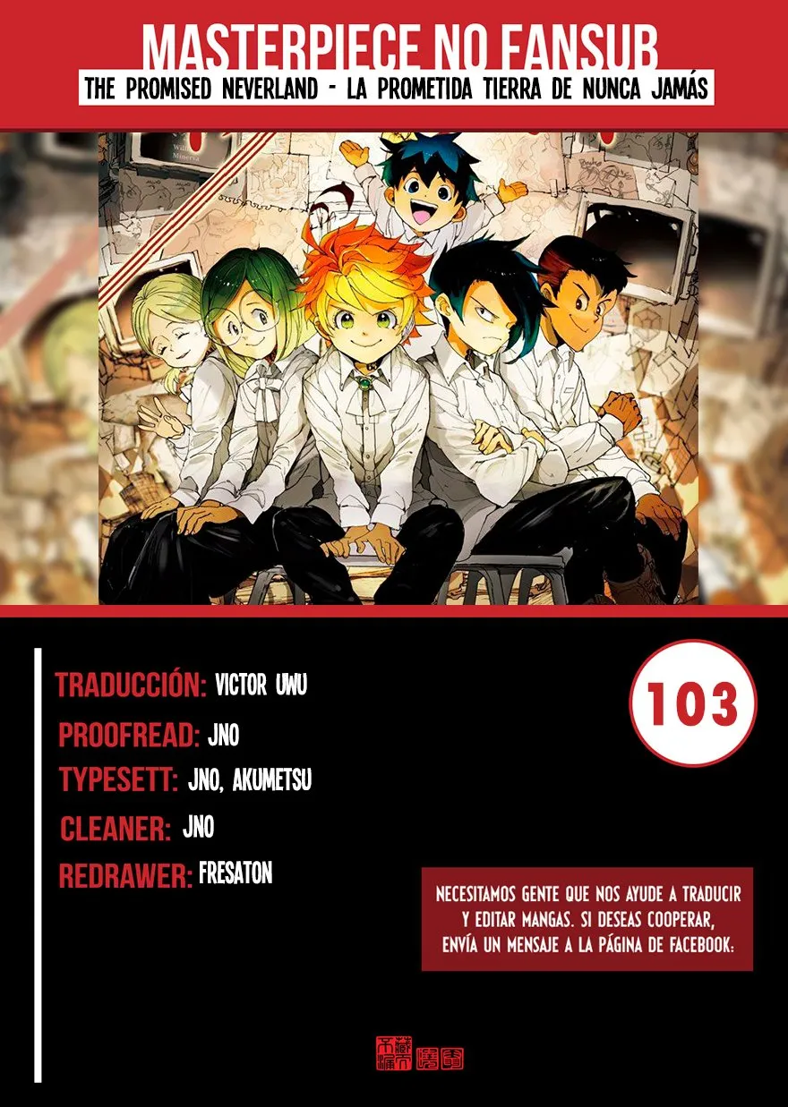 The Promised Neverland Capítulo 103 en Línea - página 1